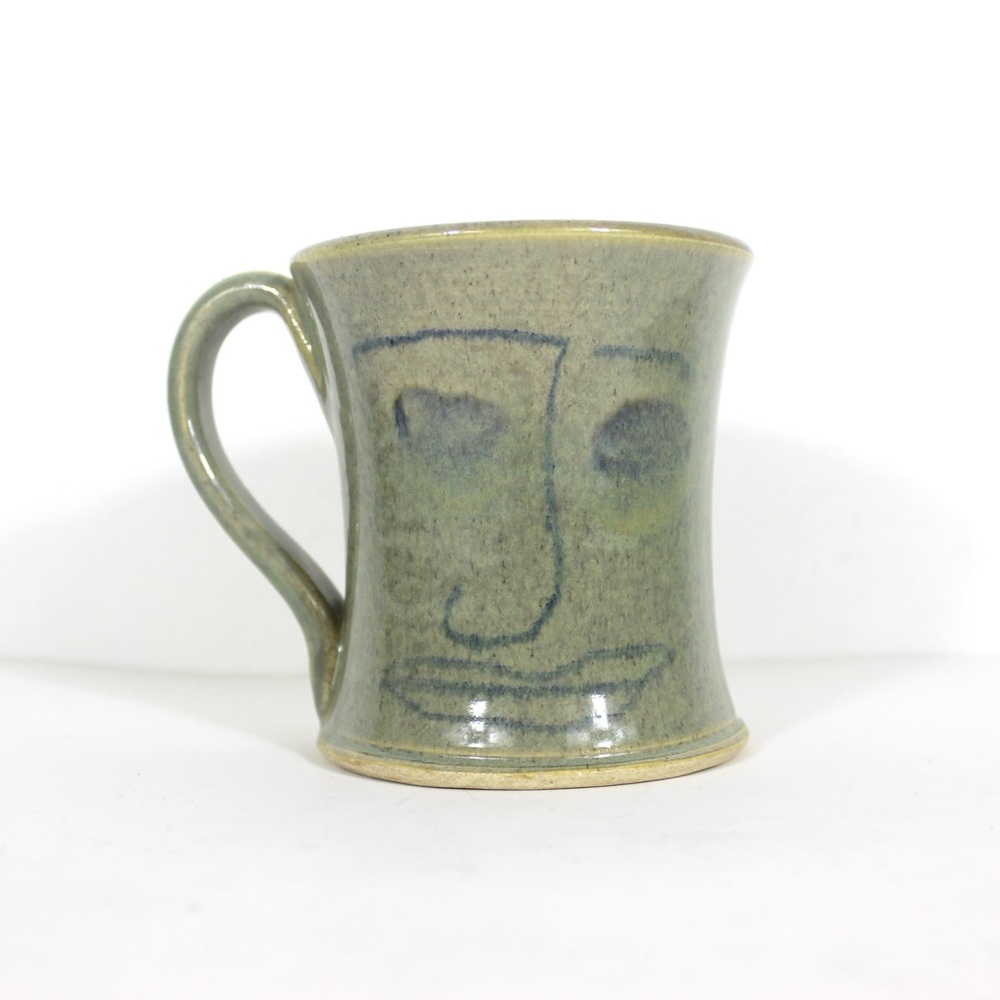 Vintage Signed Studio Pottery Coffee Mug, Artisan, One of a Kind, Handmade